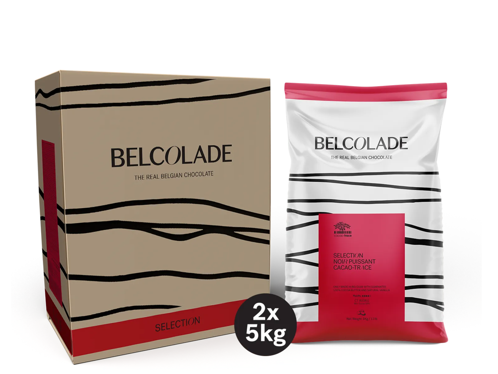 ベルコラーデ チョコレーSELECTION NOIR SUPERIEUR 5kg Belcolade Selection Noir Superieur Cacao-Trace - Belcolade